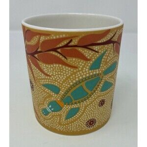 Aboriginal Art Mug “Platypus Dreaming” Baribunma By Pam Hall